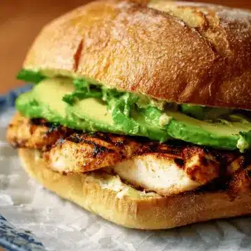 Chipotle Grilled Chicken with Avocado Sandwich