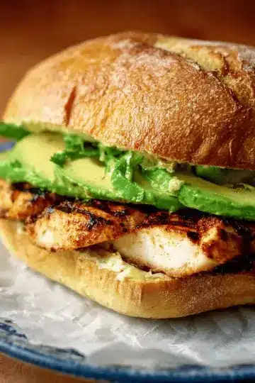 Chipotle Grilled Chicken with Avocado Sandwich