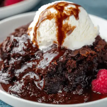 Slow Cooker Brownie Pudding