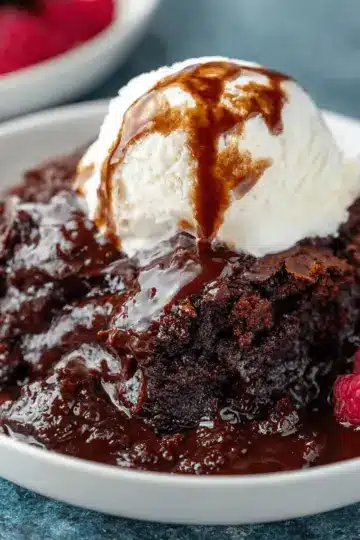 Slow Cooker Brownie Pudding