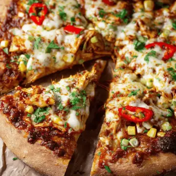 Sweet Chili Garlic Chicken Pizza