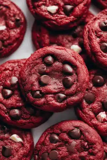 Red Velvet Chocolate Chip Cookies