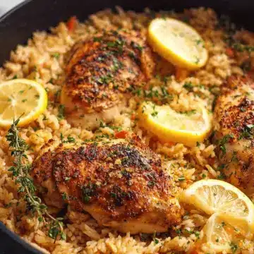 One Pot Lemon Herb Chicken and Rice