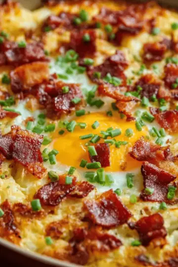 Bacon, Potato, and Egg Casserole