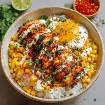 Street Corn Chicken Rice Bowl