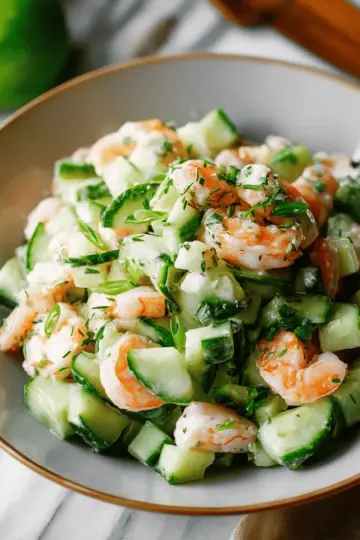 Cucumber Shrimp Salad