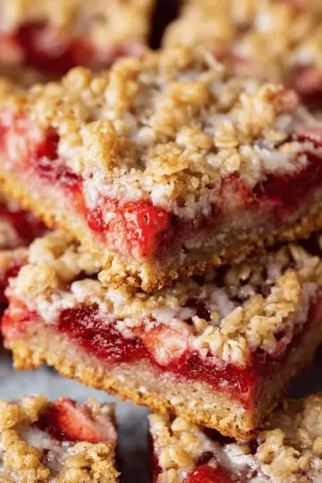 Strawberry Oatmeal Bars