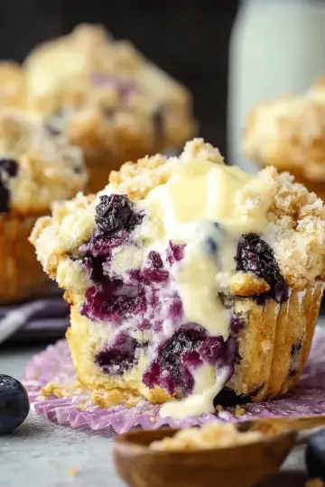 Blueberry Cream Cheese Muffins