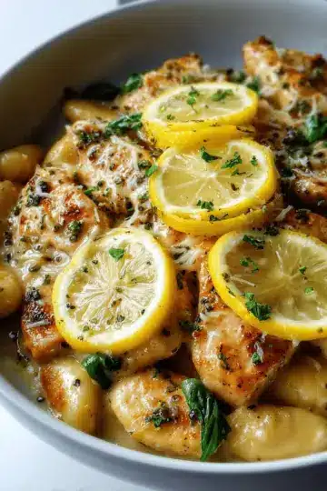 Lemon Chicken Gnocchi