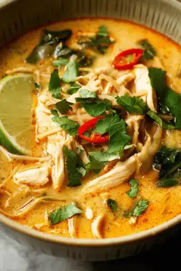 Easy Thai Chicken Curry Soup