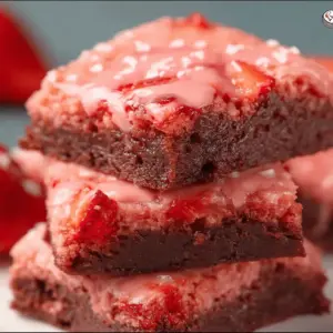 Easy Strawberry Brownies