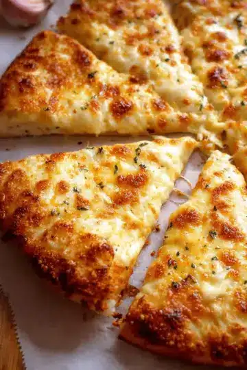 Garlic cheese pizza