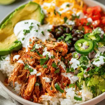 Slow Cooker Chicken Burrito Bowl Recipe