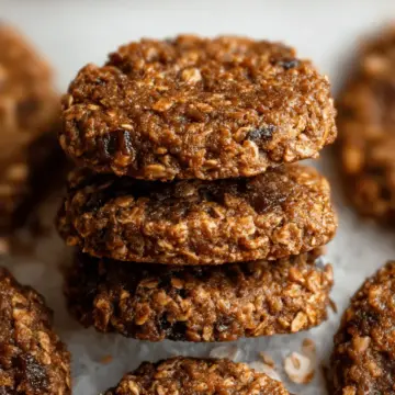 Healthy Gingerbread Oatmeal Breakfast Cookies