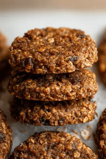Healthy Gingerbread Oatmeal Breakfast Cookies