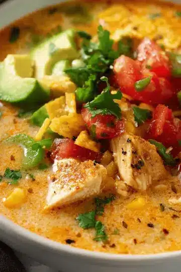 Creamy Chicken Tortilla Soup
