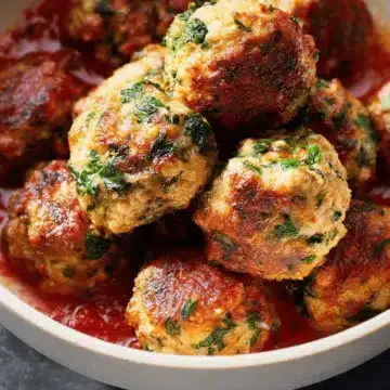 Turkey, Spinach & Cheese Meatballs