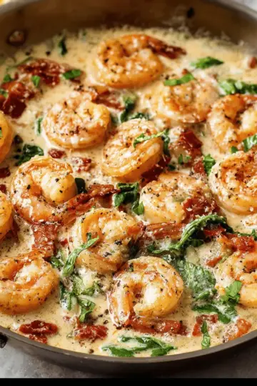 Easy Creamy Tuscan Shrimp Recipe