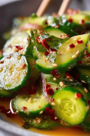Easy Asian Cucumber Salad