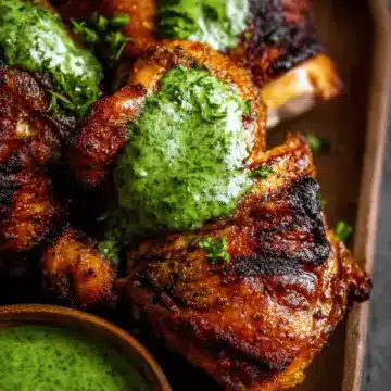 Peruvian Chicken with Green Sauce