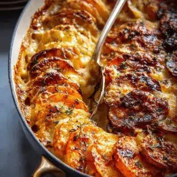 Cheesy Root Vegetable Gratin