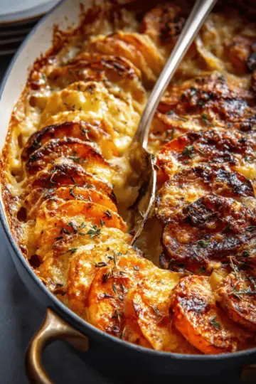 Cheesy Root Vegetable Gratin