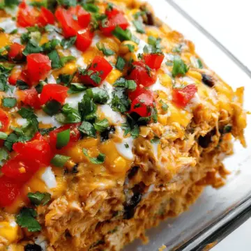 Easy Chicken Burrito Casserole