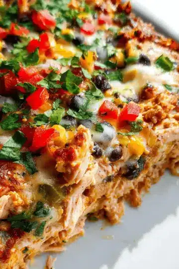 Easy Chicken Burrito Casserole