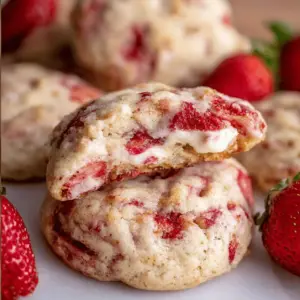 Strawberry Cheesecake Cookies