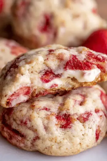 Strawberry Cheesecake Cookies