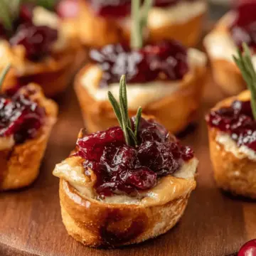 Cranberry Brie Bites