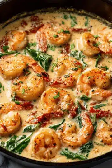 Easy Creamy Tuscan Shrimp Recipe