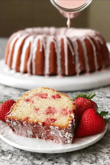 Strawberry Pound Cake