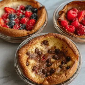 Baked Protein Pancake Bowls