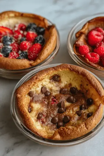 Baked Protein Pancake Bowls