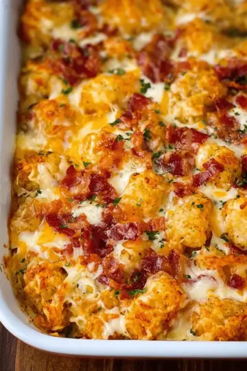 Cracked Out Chicken Tater Tot Casserole