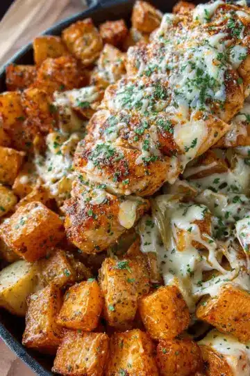 Garlic Parmesan Chicken and Potatoes
