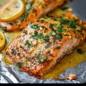 Sheet Pan Lemon Garlic Butter Salmon