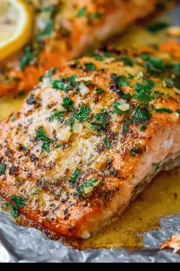 Sheet Pan Lemon Garlic Butter Salmon