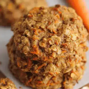Healthy Carrot Cake Oatmeal Cookies