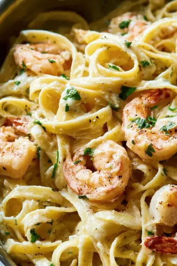 Shrimp Fettuccine Alfredo