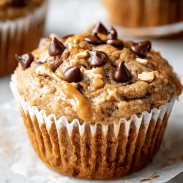 Healthy Peanut Butter Banana Muffins