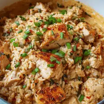 One-Pot Creamy Cajun Chicken & Rice