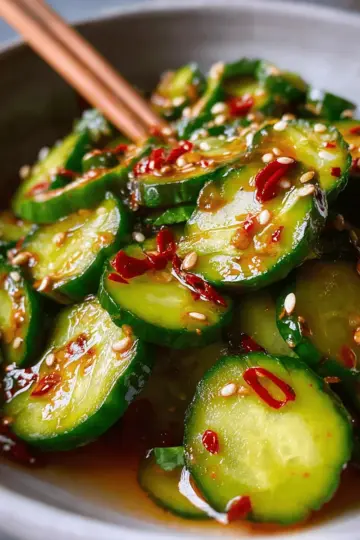 Easy Asian Cucumber Salad