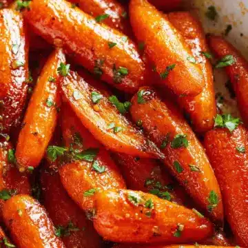 Honey Garlic Butter Roasted Carrots Recipe