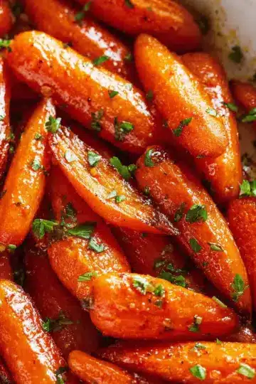 Honey Garlic Butter Roasted Carrots Recipe