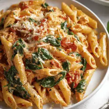 Creamy Tomato and Spinach Pasta