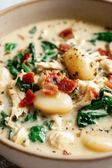 Chicken Bacon Gnocchi Soup