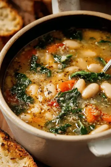 Hearty Tuscan White Bean Soup