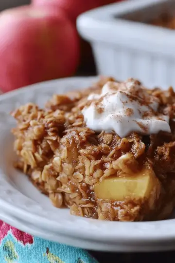 Amish-Style Apple and Cinnamon Baked Oatmeal